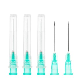 21Ga 1 Inch Industrial Disposable Needle, Sterile Package for Lab, Pack of 100