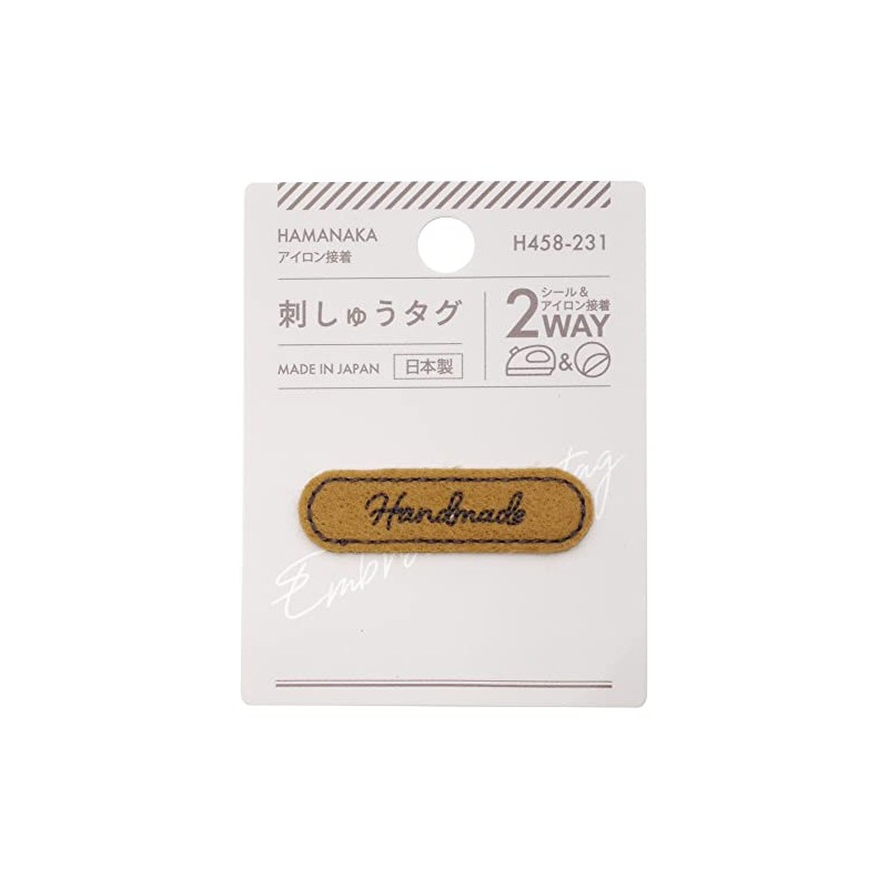 Hamanaka Seal & Iron On Patch Embroidery Tag 2nd Logo,