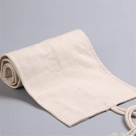 72 Slots Colored Pencil Wrap Pencils Roll Holder Coloring Pencils Organizer Holder Colored Pen Paint Brush Storage Pouch Portable for Artist Student (Natural Color, 72 Slots)