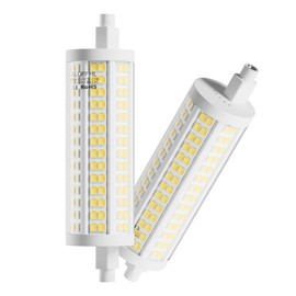 R7s 118mm 20W LED Bulb, Dimmable J Type Double Ended Flood Light, 200W Halogen T3 Replacement, 120V 2500 Lumen, Wall Security Floor Standing Lamp for Work and Home, Pack of 2 (3000K Warm White)