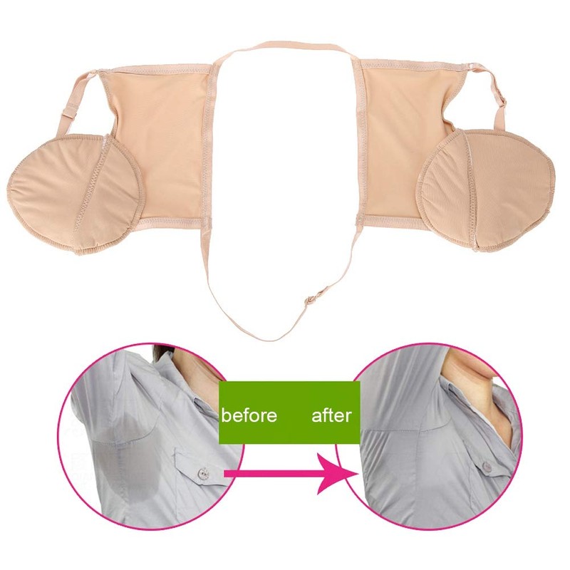 Milltrip Underarm Sweat Pad, Underarm Sweat Guard, Reusable Cotton Armpit