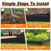 Corrugated Garden Edging,6"×40Ft Galvanized Steel Landscape Edging & Lawn Edging