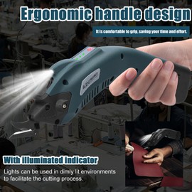 4.2V Electric Cloth Cutter High Speed Motor Portable Fabric Cutting Machine Handheld Paperboard Sponge Leather Rugs Carpet Trimmer