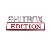 SHITBOX Edition Emblem Sticker Car Badge Replacement for RAM GMC