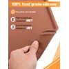 Aulock 6 Pcs Silicone Food Dehydrator Sheets with Edge, Compatible