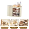 UFORU Makeup Organizer with Pop-Up Brush Holder for Dresser Vanity,