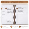 Aesthetic Daily Planner And Notebook With Hourly Schedule - Aesthetic
