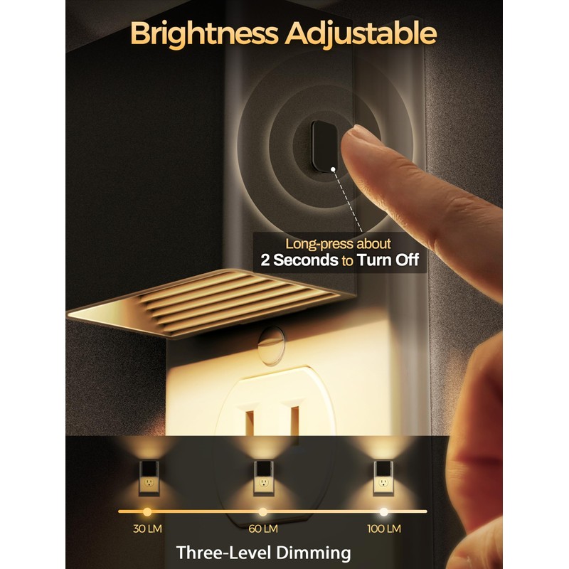 DORESshop LED Night Lights Plug into Wall [4 Pack], Plug