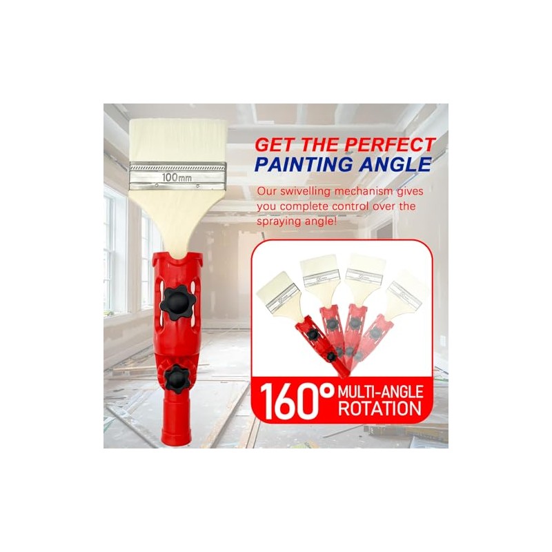 Multi-Angle Paint Brush Extender for High Ceiling, 1 PCS Extension