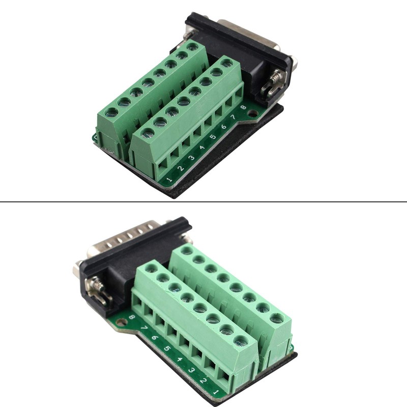 Futheda DB15 Male to Female Adapter, All-Copper Base, PCB Carrier,