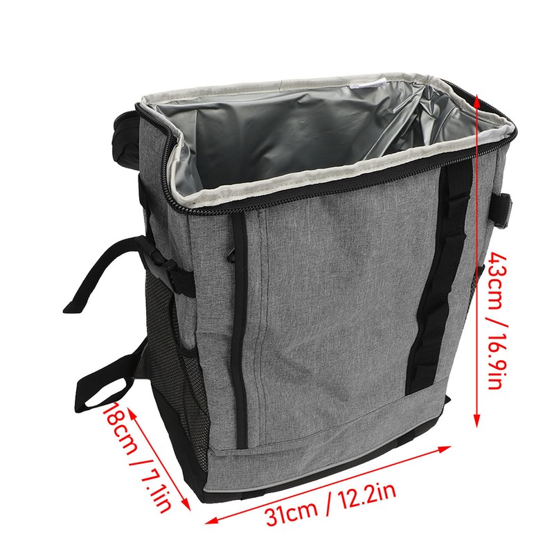 20L Thermal Insulated Food Delivery Backpack Thickening Leakproof Waterproof Lining