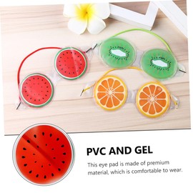 Mikinona Summer Cool Eye Masks Skincare 3 Pack Fruit Pattern Eye Pads Beauty Eye Shades for Relaxation