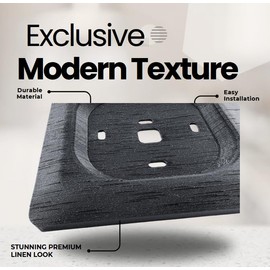 Charcoal Square Wall Plate for Ecobee Smart Thermostat Enhanced and Premium Cover Trim Backplate