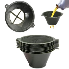 Rierdge Paint Strainer, 10CM-Diameter Reusable Industrial Mesh Paint Filter with Fine Nylon Mesh Paint Funnel for Filter Oil Food Residue, 10Pcs