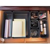 Gonice 13 Pack Black Plastic Drawer Organizer Tray, Interlocking Desk