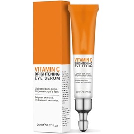 Crema Para Ojos con Vitamina C, Antiarrugas y Antienvejecimiento Para Ojeras y Ojos Hinchados, Hidratante, Reafirmante, Iluminadora, Crema Para Ojos Anti Envejecimiento, Todo Tipo de Piel