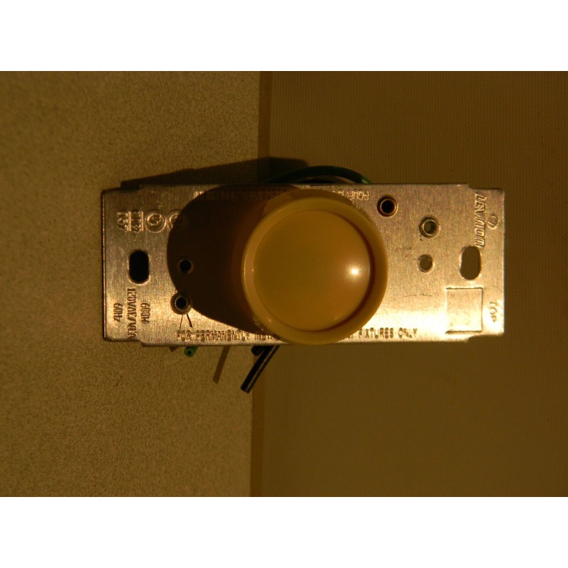 Leviton 705 Rotary Dimmer Push On/Off 600W Incandescent Single Pole