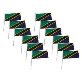 Online Stores Tanzania Flag 12 x 18 inch - 12 PK