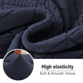 NORTHERN BROTHERS Oversized Recliner Cover, Stretch Recliner Covers That Stay in Place, Washable Lazy Boy Recliner Chair Covers, Furniture Protector Recliner Slipcovers, XL Large, Dark Blue