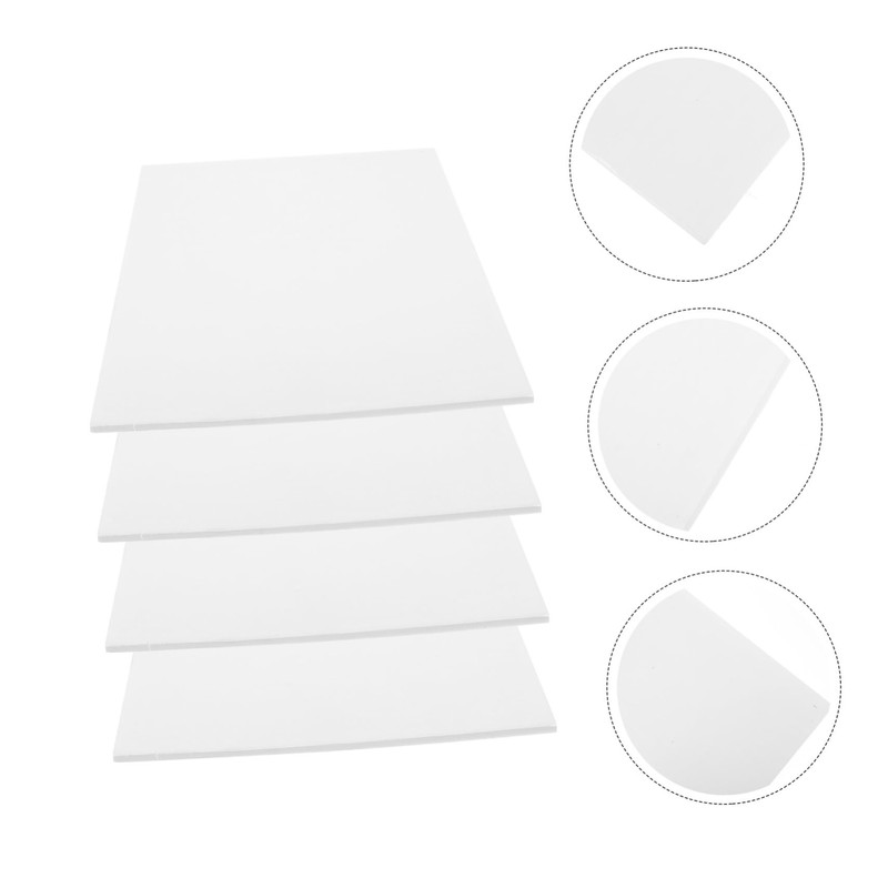 DOITOOL 10Pcs Foam Board Blank Craft Thick Smooth Surface for