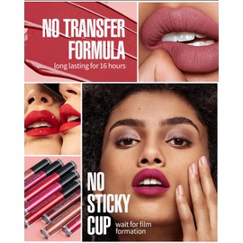 HANLADY Red Lipstick Long Lasting Lipsticks for Women Smudgeproof Transferproof Cruelty Free Lip Makeup, 910 Dead Rose