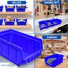 80 x Stacking Boxes, Blue, Size 2, Stackable, Blue Display