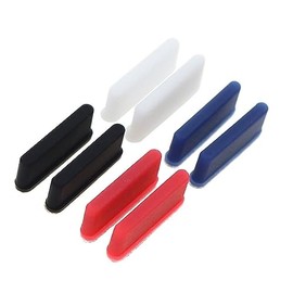 Replacement Silicone Pad Button for 3DS Upper Top LCD Screen Front Rubber Feet Cover Pad Game Console Repair Parts (Black)