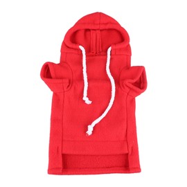 Ropa de Hurón, Sudadera de Hurón Suave y Cálida, Disfraz de Hurón de Moda, Ropa para Animales Pequeños, Lindos Accesorios de Hurón para Hurones, Chinchillas, Conejos (Rojo)
