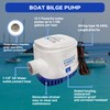 1100 GPH Automatic Boat Bilge Water Pump 12V, 1-1/8 Inch