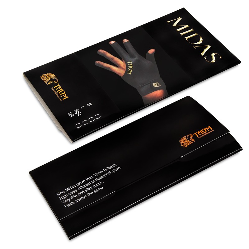 TAOM Midas Ultra Silky Thin Billiards Pool Cue Gloves Left