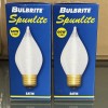 Bulbrite 60C15S Spunlite Chandelier 60W Satin, Medium Base Lot Of