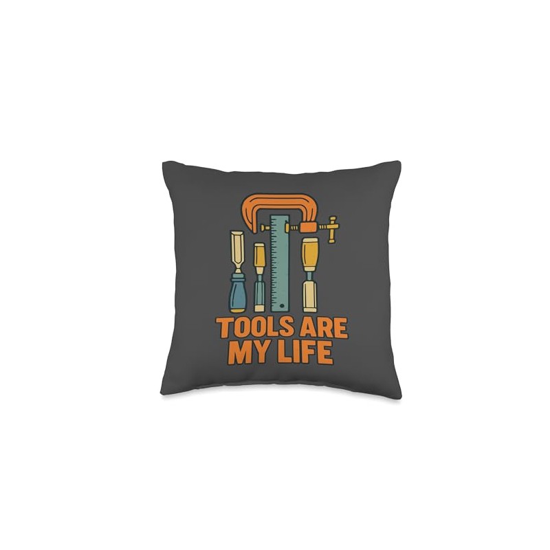 Tools are My Life Woodworker Carpenter DIY Builder Pride Throw