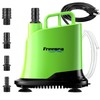 FREESEA Submersible Water Pump For Fountain: 900 GPH 60W Adjustable
