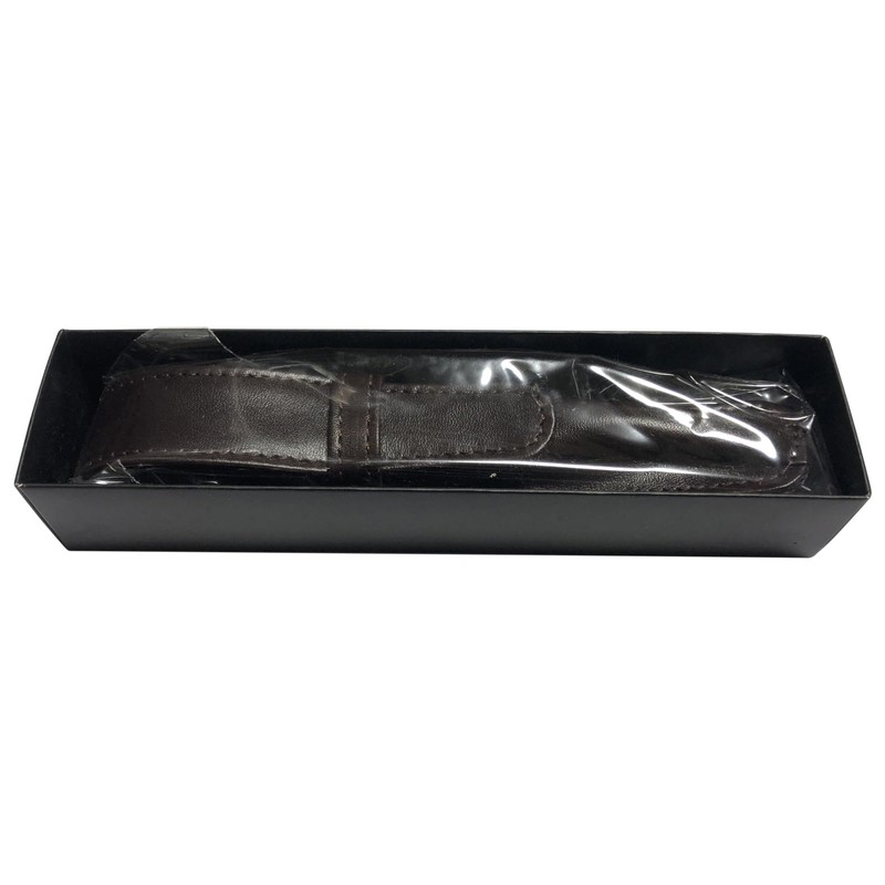 Aston Leather Pen Holder - Black Single