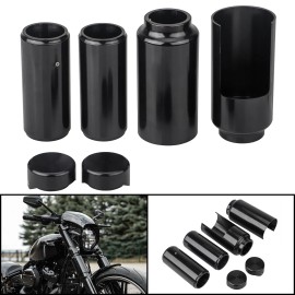 Unbranded 6Pcs Black Fork Boot Covers Tube Cap For Harley Softail Breakout FXBR FXBRS 18+