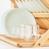 Worthyeah Bamboo Dish Drying Rack, 3 Tier Collapsible Rack with