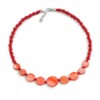Avalaya Rose Red Shell and Scarlet Red Faux Pearl Bead