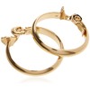 Anne Klein Classics Gold-Tone Wide Hoop Clip-On Earrings