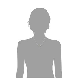 LTC Designs Sterling Silver Cable Chain Necklace made with Austrian Aurora Borealis Crystal Beads 16" + 2" extender, for Women, Weddings, Bridesmaids Bridal Party prime dau