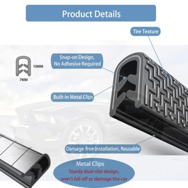 Winfort 16.5FT(5M) Universal Car Door Edge Protector Guards, No-Glue Required Rubber Seal U Shape Automotive Door Entry Guard, Suitable for Most Cars, SUVs and Trucks (Purple)