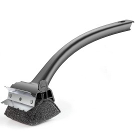 Purgreat Brush for Outdoor BBQ Replaceable Bristle Free Heading and Reinforced Scraper