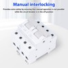 Jadeshay Manual Transfer Switch, 2-Pin 125A Load Disconnect Switch, Dual