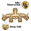 HQMPC 4 Way Hose Splitter 3/4" GHT Garden Hose Splitter