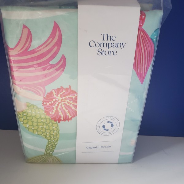 The Company Store Ocean Mermaid 200-Thread Count Organic Cotton Percale