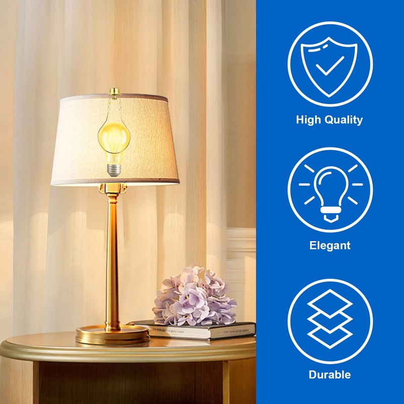 2 PACK Lamp Shade Light Bulb Clip Adapter, WEAVERBIRD Lamp