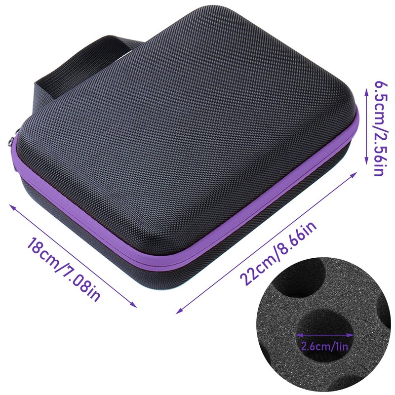 Essential Oil Carry Bag, Foam Insert Essential Oil Storage Box,