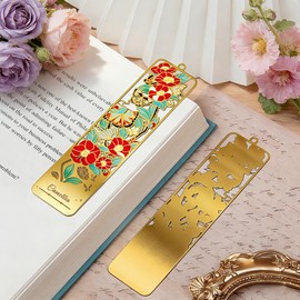 Kinsound Flower Book Marks with Tassel for Reading Women, Pretty Cute Hollow Butterfly Book Markers for Women, Kids,Teachers, Students, Reading Accessories Gifts for Book Lovers（3PCS-Style B）