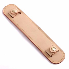 BEUDW Vachetta Leather Shoulder Pad Soothing Shoulder Pad For cossbody Bag Straps (Vachetta Apricot Strap Pad)