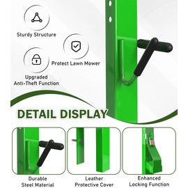 ELITEWILL 3 Place Weedeater Rack for Open/Enclosed Trailers Trimmer Rack Weed Eater Rack for Trailer Landscape Truck Holder Lawn Equipment Accessories W/Lock