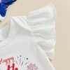 FIOMVA My First 4th of July Baby Girl Outfit Newborn